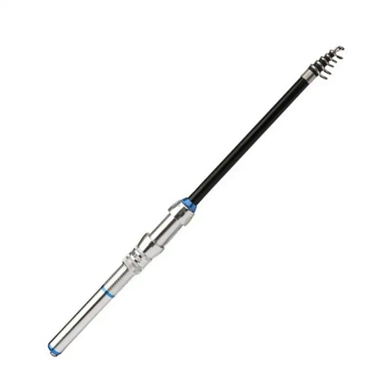 

Portable Pocket Fishing Rod Telescopic Mini Fishing Pole Pen Shape Removable Fishing Rod with Reel Wheel