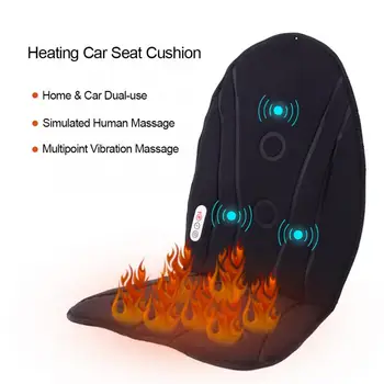 

Multi-functional Heating Car Seat Cushion Car Home Office Waist Back Massager Pad Massage Relaxation v