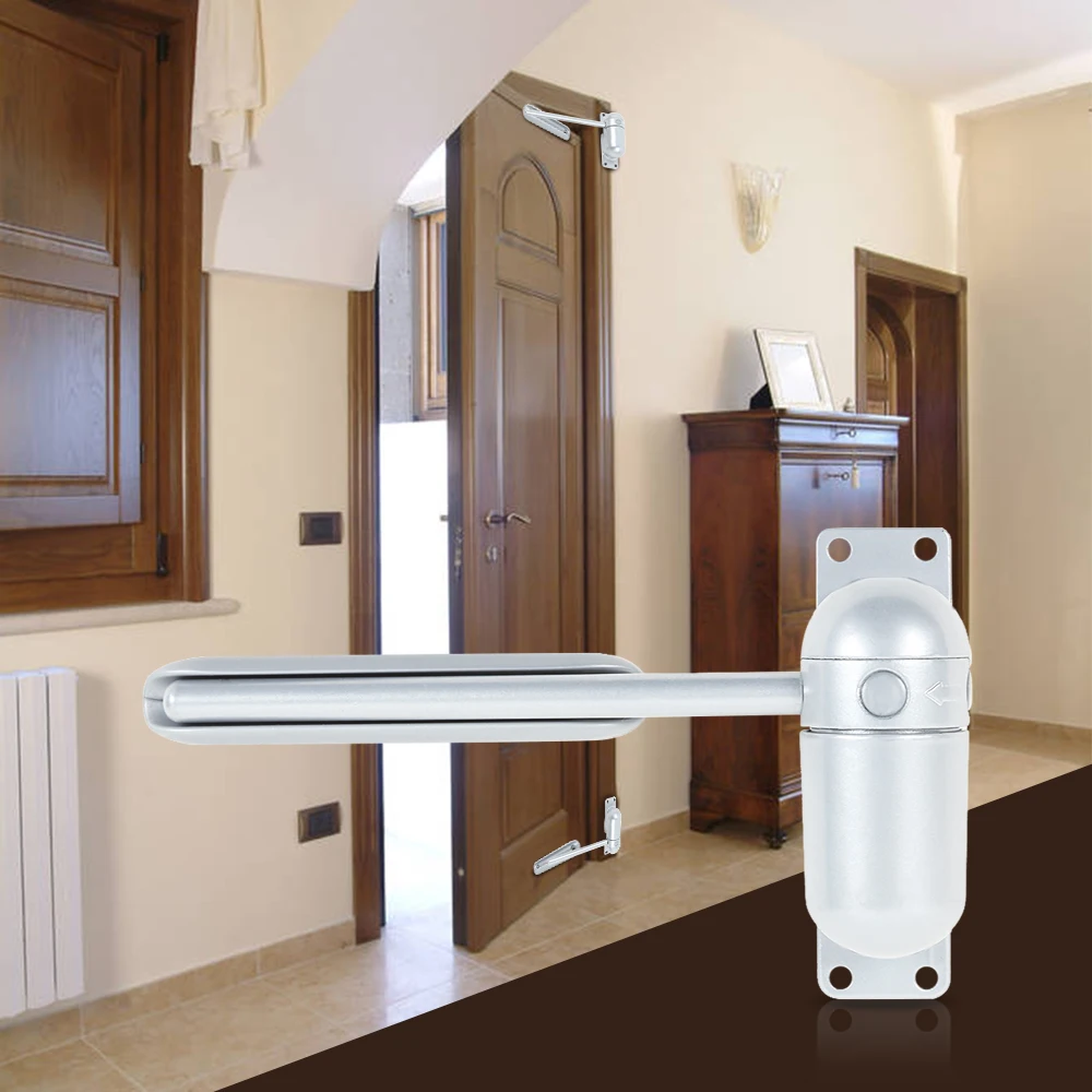 

Mini Spring Automatic Door Closers Adjustable Rod Surface Mounted Spring Closing Door Closer Fire Rated Door Stop