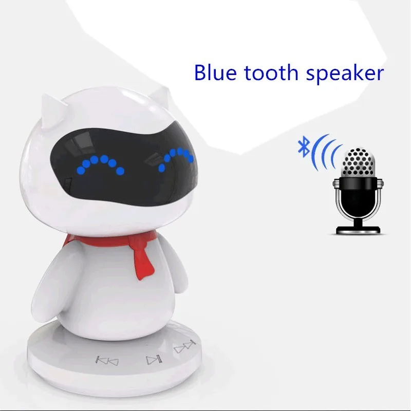 

Wireless Bluetooth Loudspeaker Small V Superman Speaker One Key Hands-free Audio TF Card Playback Loudspeaker for Music Playing