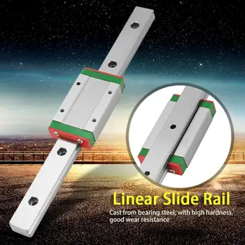 

LML15H Linear Slide Guide Rail 200mm Length with 1Pc Extension Sliding Block