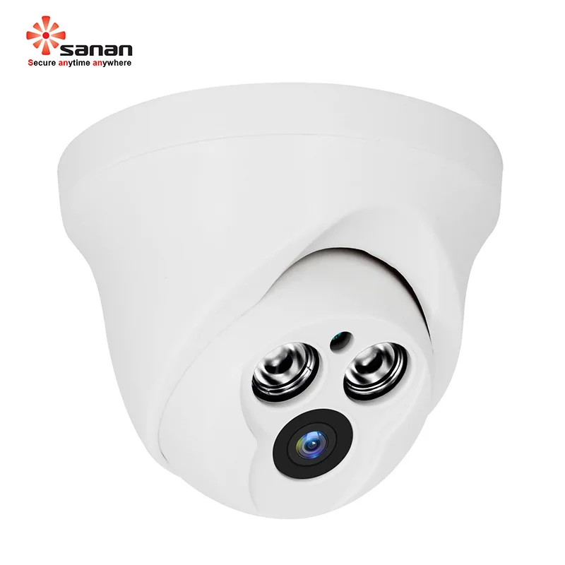 

SANAN 1/2.7" 2MP Security Dome Camera Night Vision Distance 20M Surveillance Camera For Home White