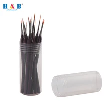 Набор кистей для красок H& B, 12 миниатюрных нейлоновых кистей для красок, 1 пакет и 1 держатель для тонкой детализации, акриловые