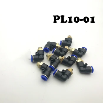 

Free Shipping 20Pcs/lot PL10-01 10mm to 1/8" Pneumatic Connectors Elbow Fitting BSPT Brand New Connectors fittings Quick push