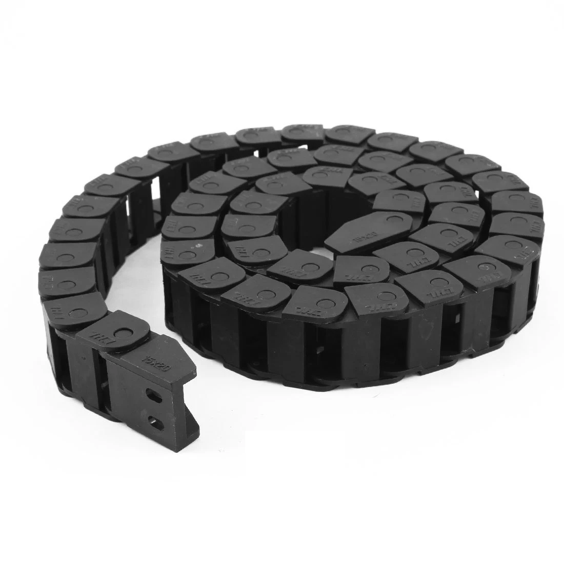 

Machine Tool 1 Meter 3.3Ft Long Plastic Cable Drag Chain 15mm x 20mm Black