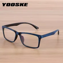 Gafas YOOSKE de diseño de madera Vintage, montura de gafas para hombre y mujer, gafas óptico clásico, estilo Retro, gafas de madera de bambú para hombre