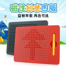 Çocuk Plastik Taşınabilir Manyetik Top Kroki Çizim Oyuncaklar Çocuklar Için Kurulu Ile Manyetik Stylus Öğrenme Eğitim Hediyeler(China)