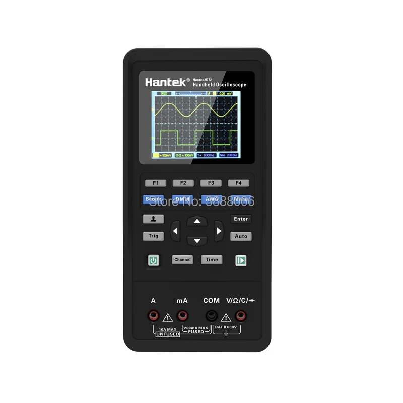 

Hantek 3in1 Digital Oscilloscope+Waveform Generator+Multimeter Portable USB 2 Channels LCD Display Test Meter Tools