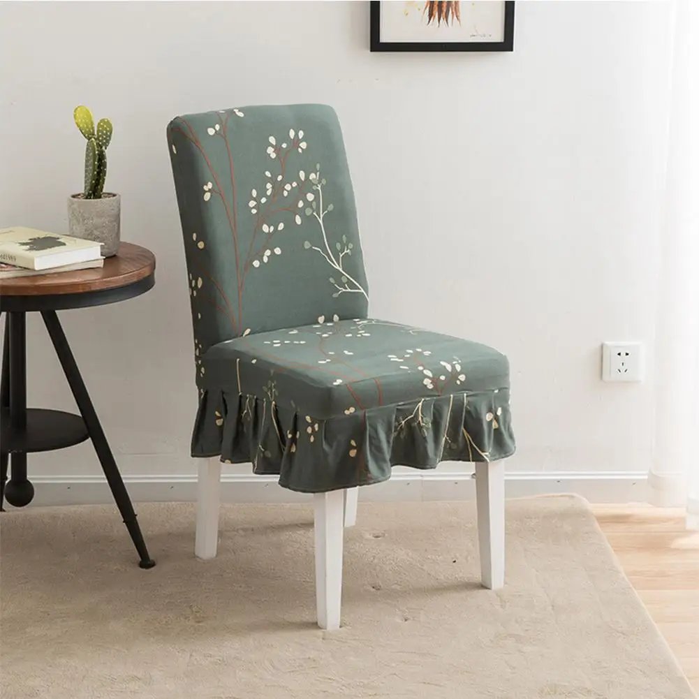 

Anti-dirty Stretch Ruffled Chair Cover for Hotel Banquet Wedding