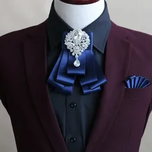 [Отправить соответствующие карманные полотенца] высококачественный чудесный галстук-бабочка воротник жениха английский корейский галстук бабочка