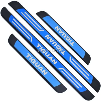 

For Europe Volkswagen VW Tiguan MK2 2016 2017 2018 Stainless Door Sill Scuff Plate Protector Trim Step Pedal Cover Car Accessory