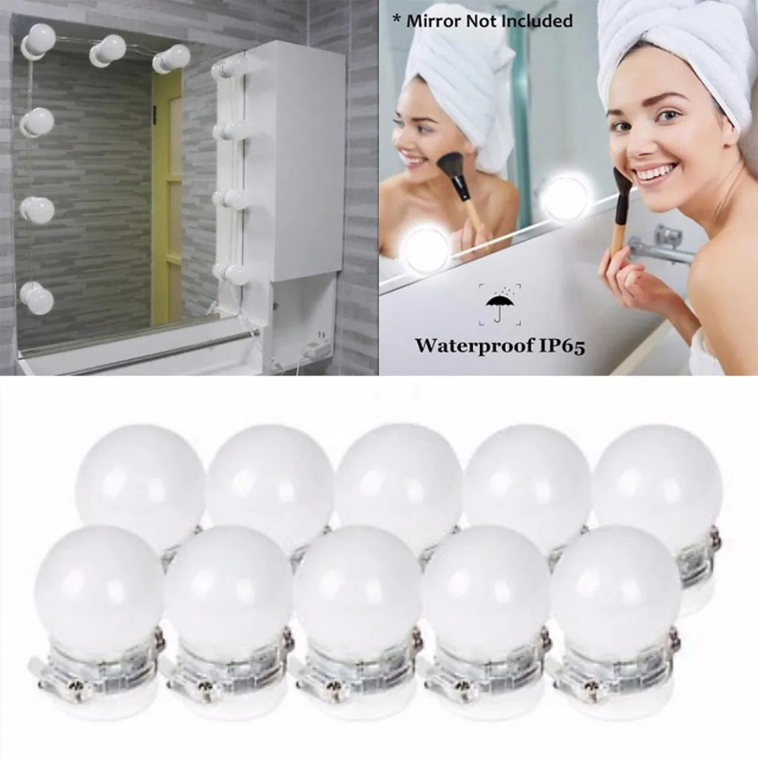 vanity with bulb mirror