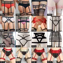 Боди ремень-подвязка клетка талии чулки с подтяжками ремни ремень готика эластичная Регулировка выдалбливают бондаж трусики фестивальный рейв одежда