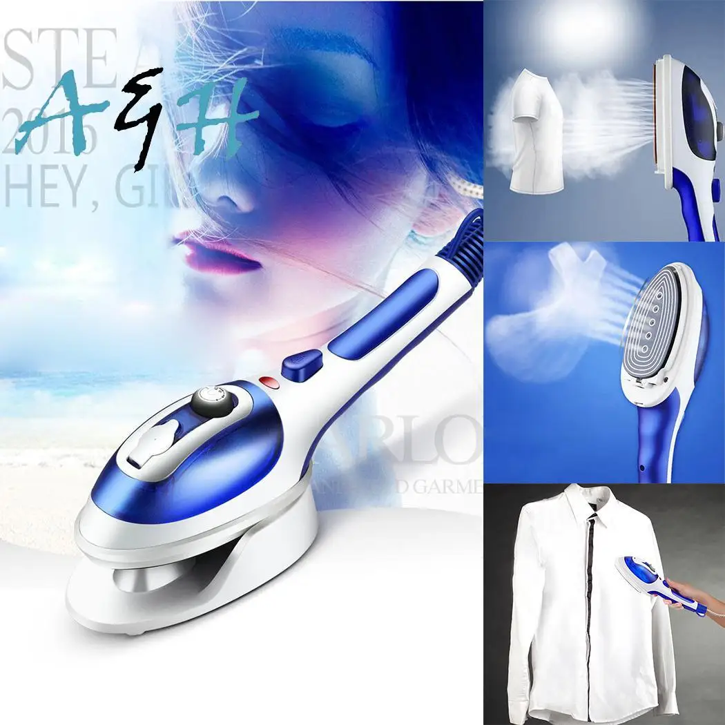 

Handheld Steam Brush Ceramic Floor Hanging Machine 180ml 2 800W in US 1 Portable Electric Iron Blue 50/60Hz