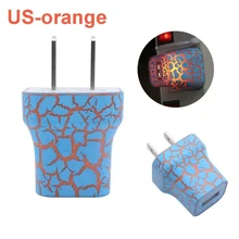 POWSTRO светодиодный зарядное устройство для быстрой зарядки Зарядка через usb головка для samsung S8 для iphone 6 S 7 Plus телефон Универсальное дорожное сетевое разъема стандарта ЕС и США