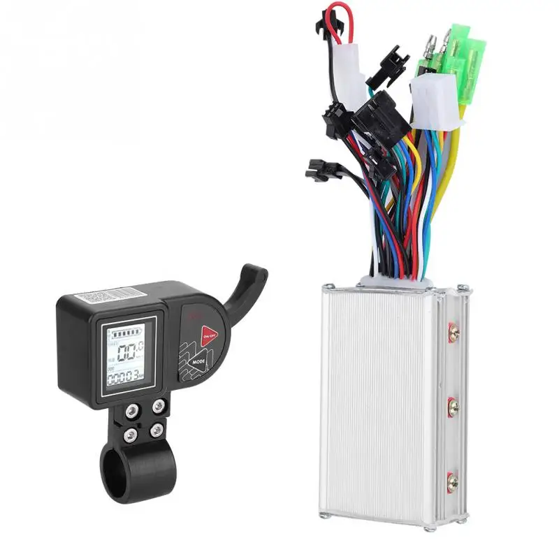 Top Ebike Brushless Controller Electric Bicycle 24V 36V 48V 250W/350W Brushless Controller With LCD Display with Shift Switch 3