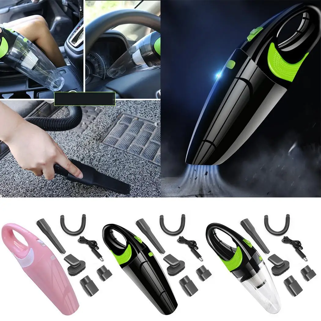 120W Wireless Car Vacuum Cleaner Kit Handheld Aspirator Portable Wet