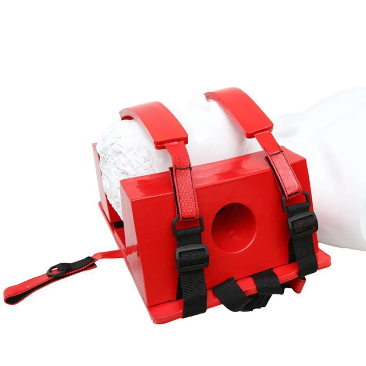 

Red Emergency Rescue Head Fixator Water Rescue Stretcher Plate Head Immobilizer Swimming Pool Aid Equipment For EMS/EMT Supply