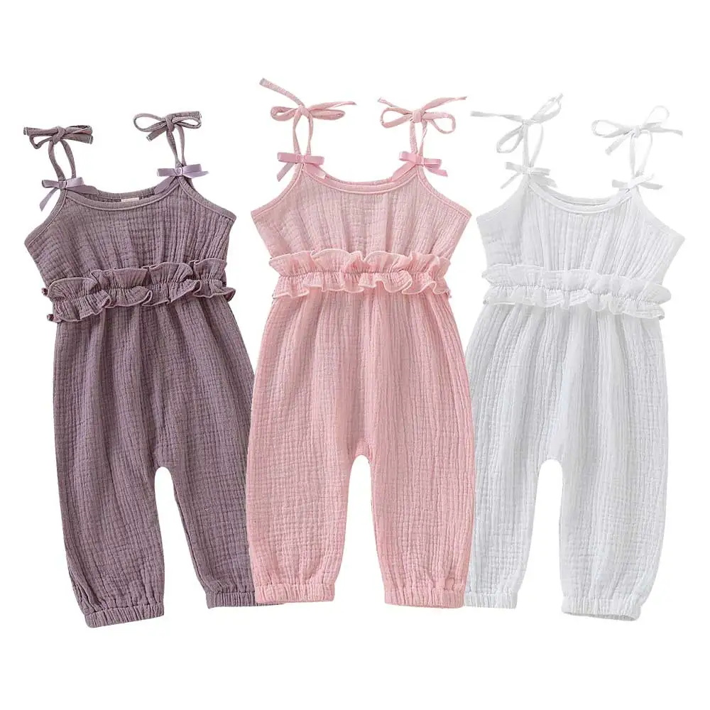 2019 الصيف المولود الجديد الفتيات رومبير أكمام وزرة بذلة الصيف الرضع الفتيات ازياء الملابس 0-24 M 2019 الصيف المولود الجديد الفتيات رومبير أكمام وزرة بذلة الصيف الرضع الفتيات ازياء الملابس 0-24 M