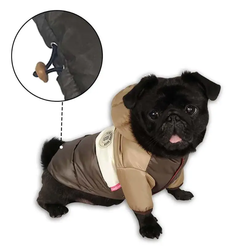 Pet Dog Puppy Down Jacket Waterproof Thicken Hoodie Coat Winter Soft