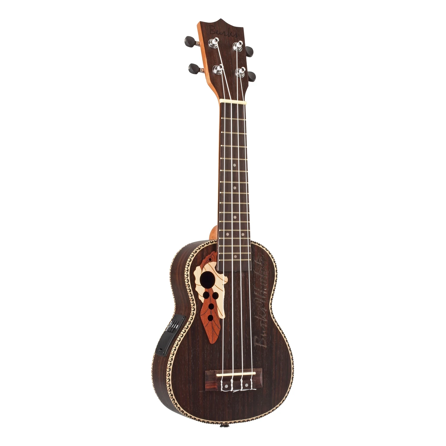

Burks Ukulele Acoustic Ukelele Spruce Ukulele 4 Strings Guitar With Built-In Eq Pickup Christmas Gift