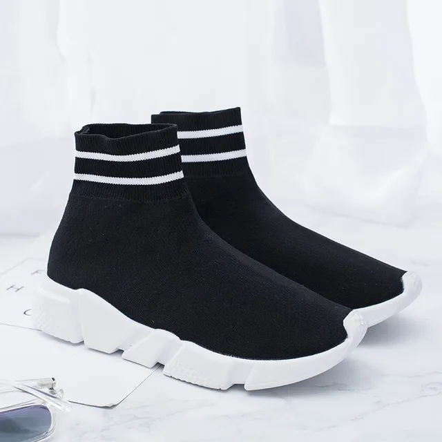 US $14.23 Newest Unisex Sock Sneakers High Top Running Shoes Men Lightweight Walking Jogging Trainers Outdoor