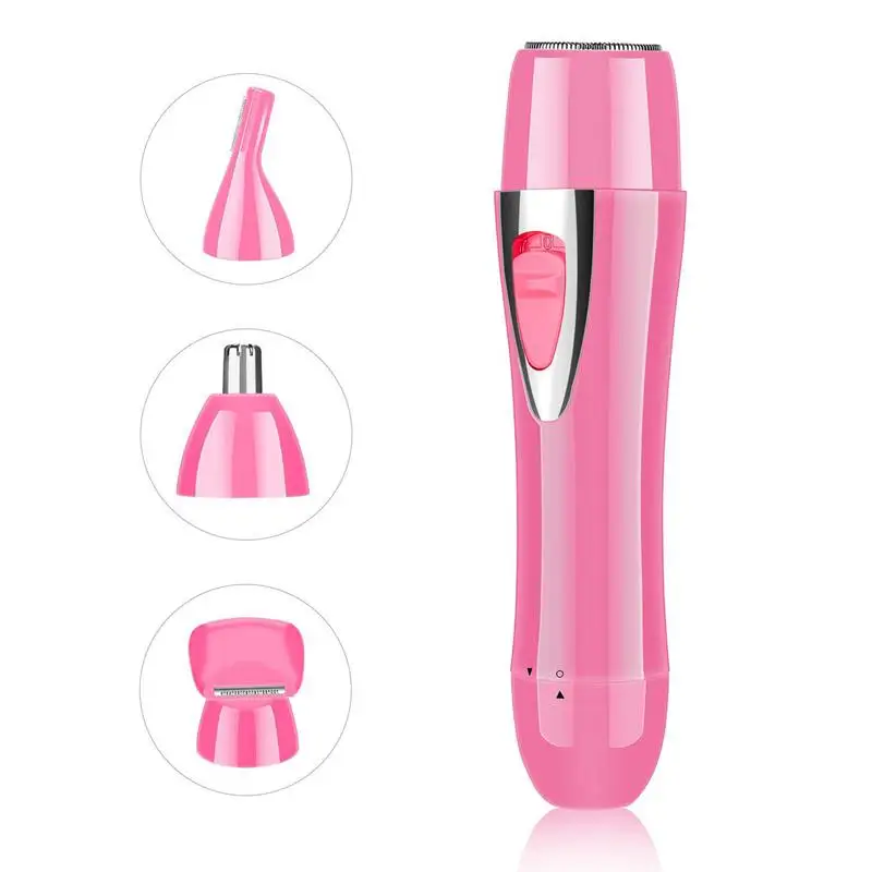 Mini Portable Hair remover/Painless Facial Hair Removal/Rechargeable Nose&Eyebrow Bikini Trimmer/Electric Shaver with Built-in