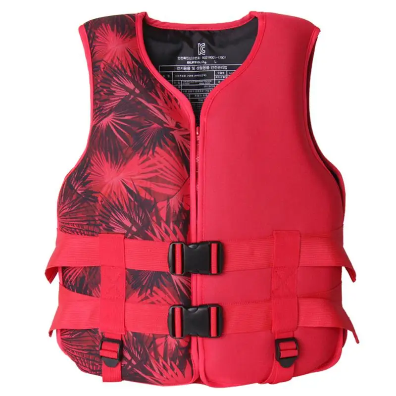Buoyant Life Jacket Vest With Double Buckles For Adults Children Life Jacket For Surfing Rafting