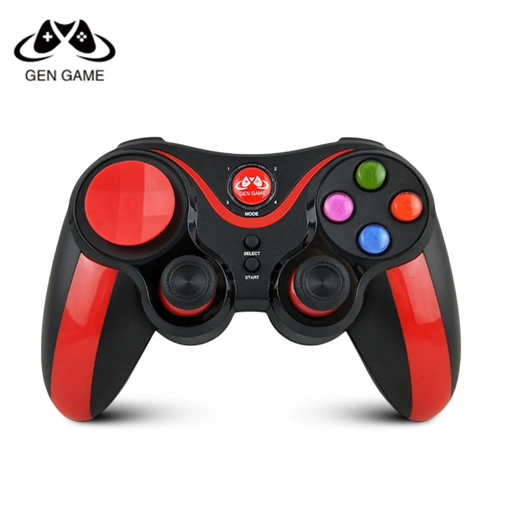 

GEN GAME S5 Enhanced Edition Wireless Game Controller Gamepad 360 Degree Joysticks With Phone Holder For PC iOS Android