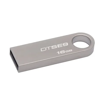 

Kingston Technology DataTraveler SE9 16GB, 16 GB, 2.0, USB Type-A connector, Capless, Silver