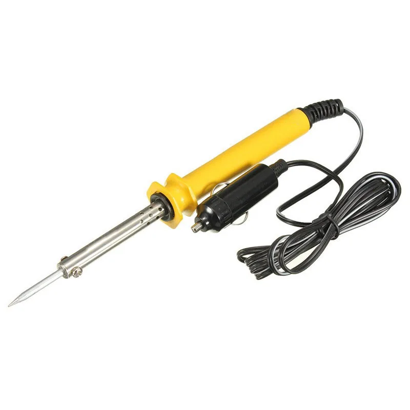 

New DC 12V Low Voltage Bevel Eectric Soldering Iron Fitted with Cigarette Lighter Plug for Auto Solder Repair Tool 30W
