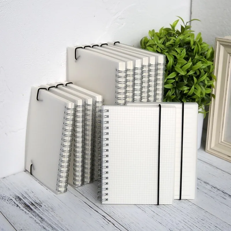 

Simple A5 A6 B5 60-Page PP Double Coil Handmade Journal Handbook Notebook Book Paper Weekly Planner Stationery Sketchbook 16020