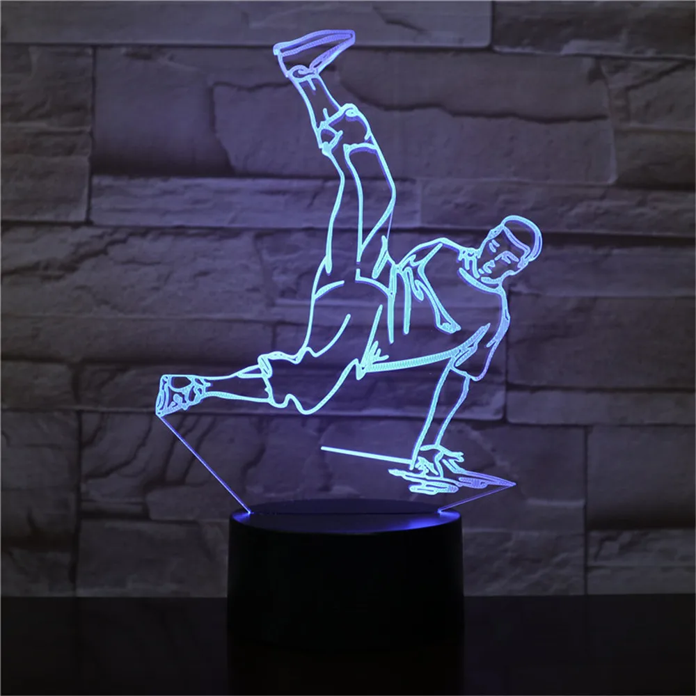 Светодиодный ночник для уличного танца USB 3D 7 цветов|Ночники| |