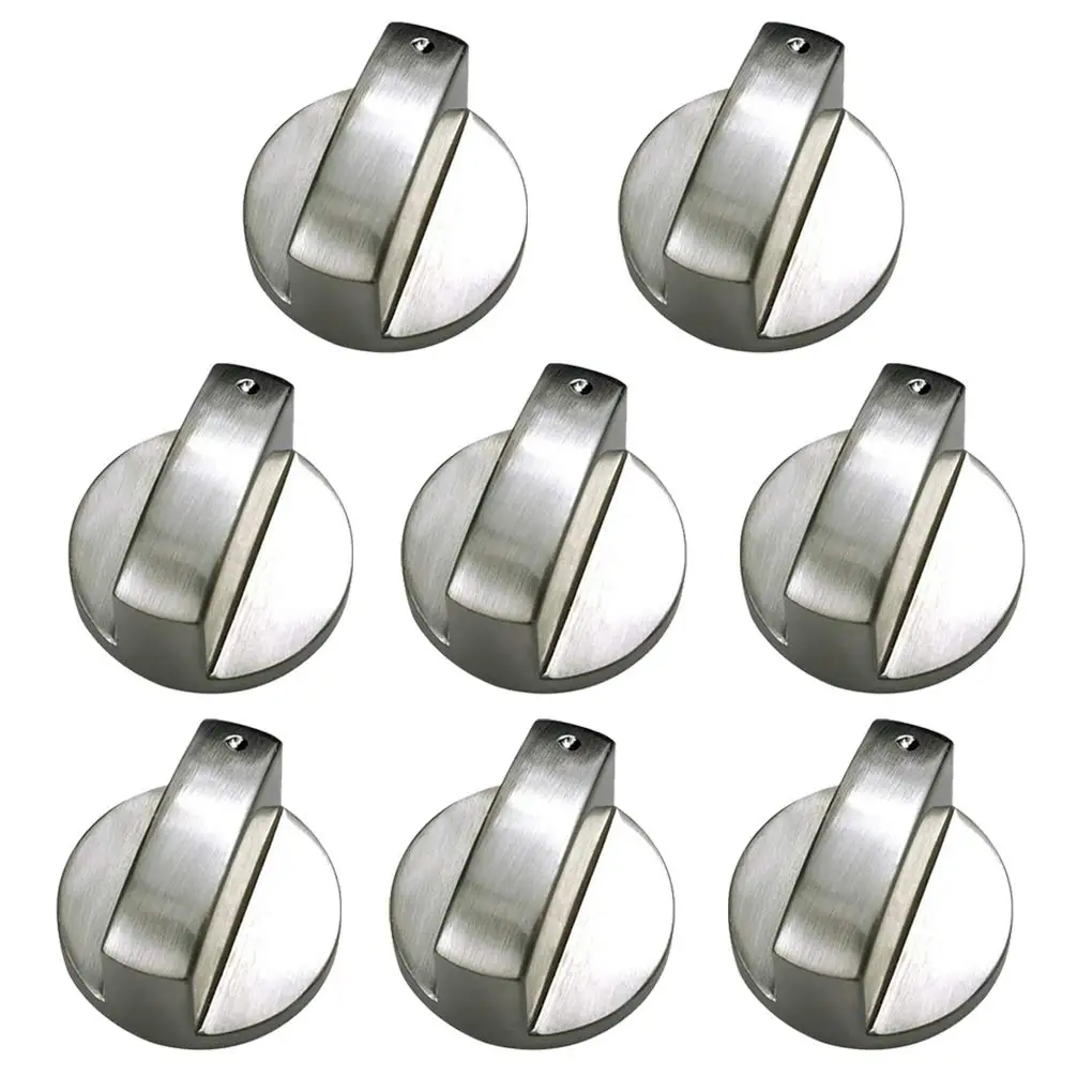 

EAS-Brushed Metal Gas Stove Knobs Cooker Control Switch Range Oven Knobs Cooktop Burner Knob Gas Hob Switch Kitchen Replacemen