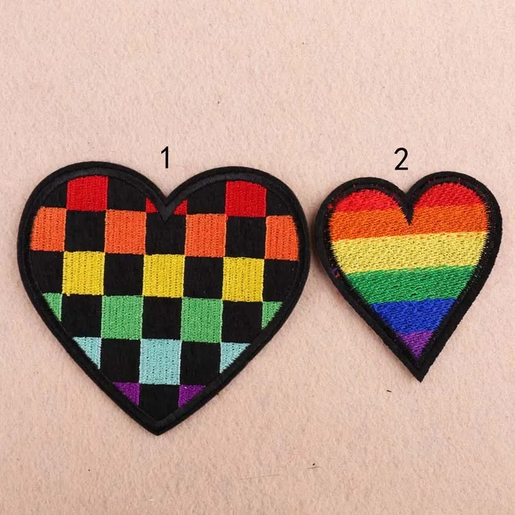 Rainbow Star Patch Iron Sew On Embroidered Applique Embroidery Badge Gay Pride