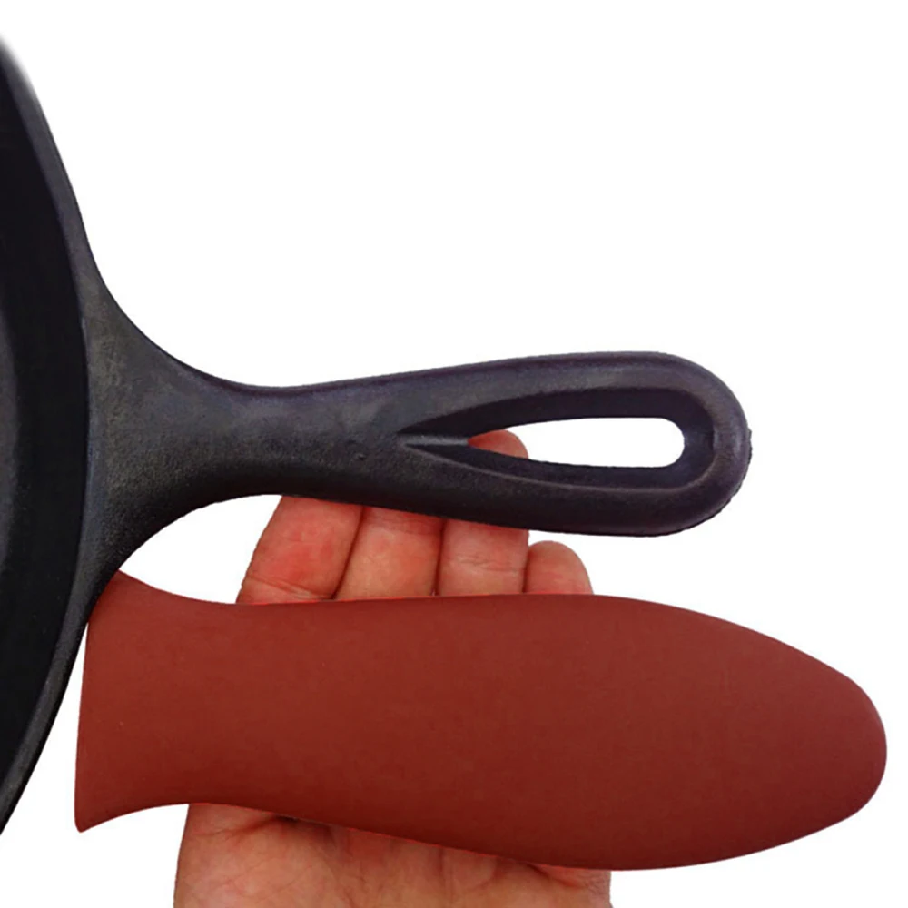 

Silicone Cookware Parts Hot-Handle Holder Lodge Pot Sleeve Ashh Cover Grip for Kitchen Pan Hold