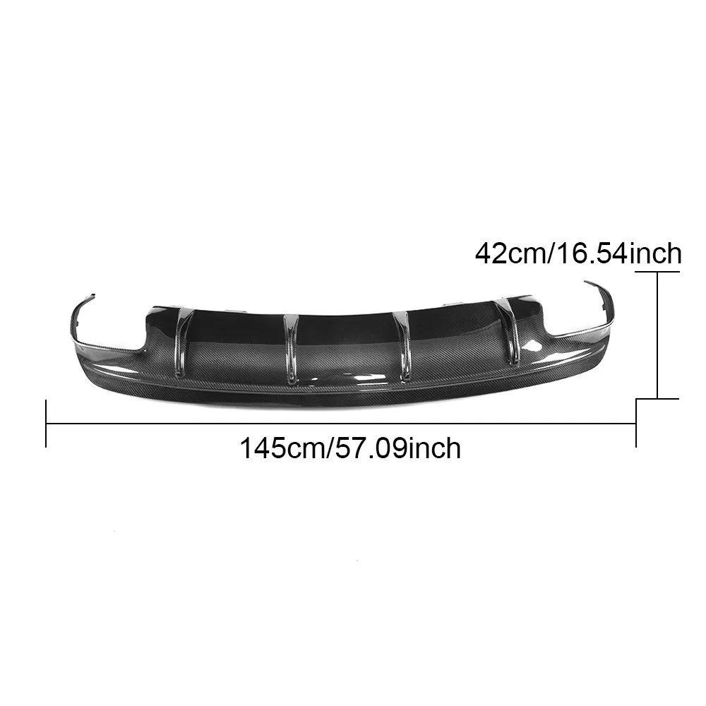 Car Rear Bumper Diffuser Lip for Mercedes Benz CLA W117 C117 CLA200 CLA250 CLA45 AMG 2013-2015 Carbon Fiber/ Gloss Black Sport