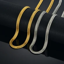Corrente dourada para homens, colar masculino de ouro jóias 6mm 17