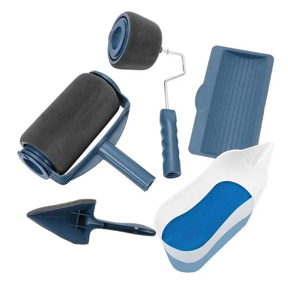 5PCS Paint Runner Pro Roller Brush Tools Set Flocked Edger Office Room
