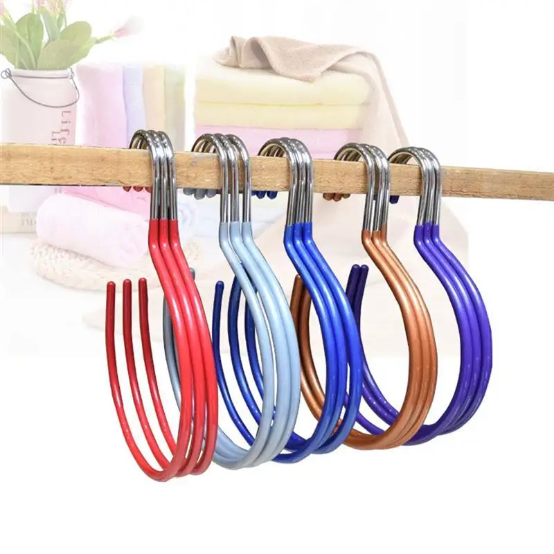 

1pc Shoe Drying Rack Multifunctional Clothes Shoes Tie Belt Shawl Scarf Hanger Wardrode Organizer Storage Rack (Random Color)