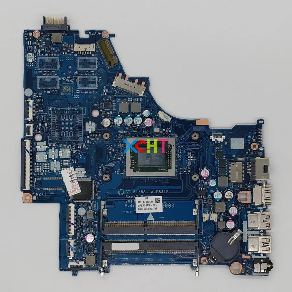 

924718-601 924718-001 CTL51/53 LA-E831P UMA w A10-9620P CPU for HP 15 15-BW Series 15Z-BW000 NoteBook Laptop PC Motherboard