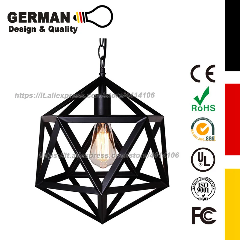 

GERMAN Design and Quality black Vintage Barn Metal Pendant Light Painted Finish. Does not contain bulbs