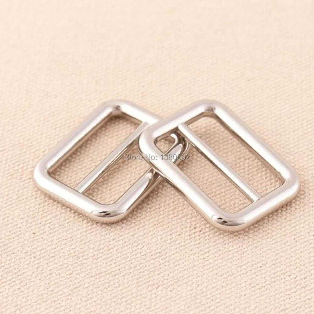 6PCS/lot silver Color Alloy Tri Glide Slider Adjustable Belt Bag Buckle