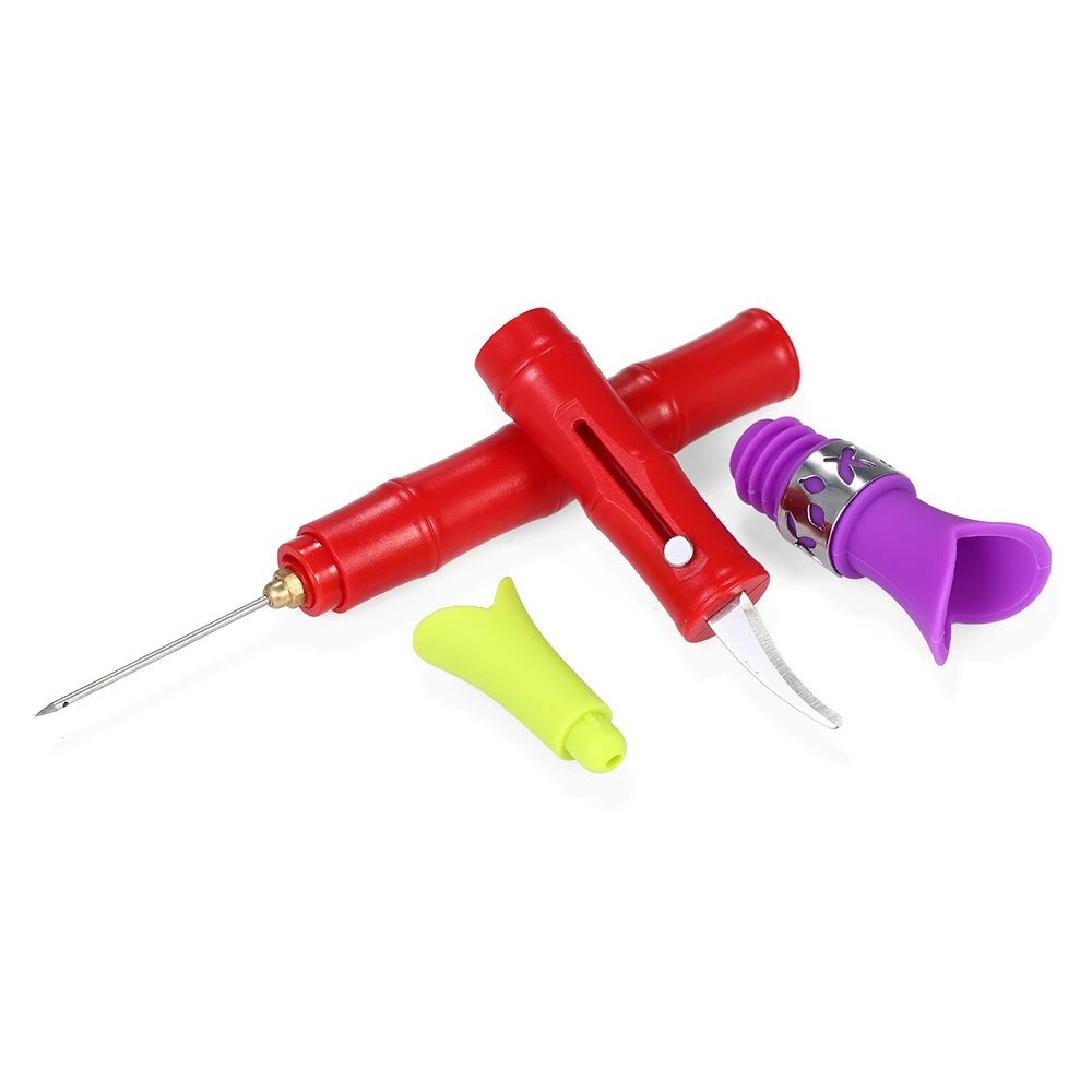 3pcs/set Air Pressure Wine Bottle Opener Set Wine Pourer Wine Stopper