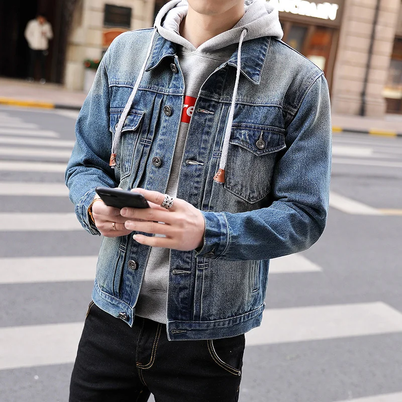 2019 Spring Youth denim brand Jacket men coats Cowboy Clothes Loose Male streetwear jackets 2019 Spring Youth denim brand Jacket men coats Cowboy Clothes Loose Male streetwear jackets
