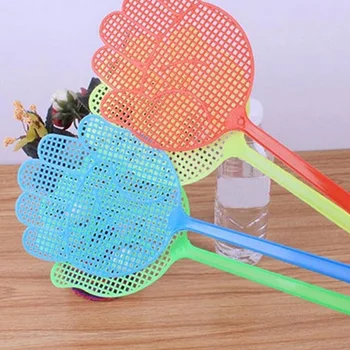 

1pc/5pcs/10pcs Cute Palm Pattern Fly Swatter Plastic Flies Pat Portable Home Garden Mosquito Flapper Pest Control Random Color