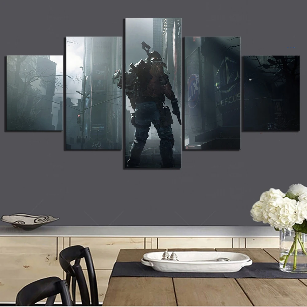 5 шт. видеоигры Tom Clancy's The Division Apocalyptic постер с солдатом HD настенные картины для