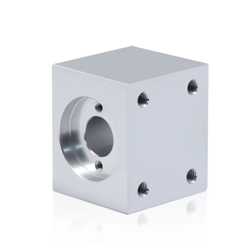 T8 رباعي المسمار الجوز الإسكان قوس ل 3d طابعة أجزاء الألومنيوم سبائك الفضة أو أسود تصاعد t8 الرصاص المسمار تحويل