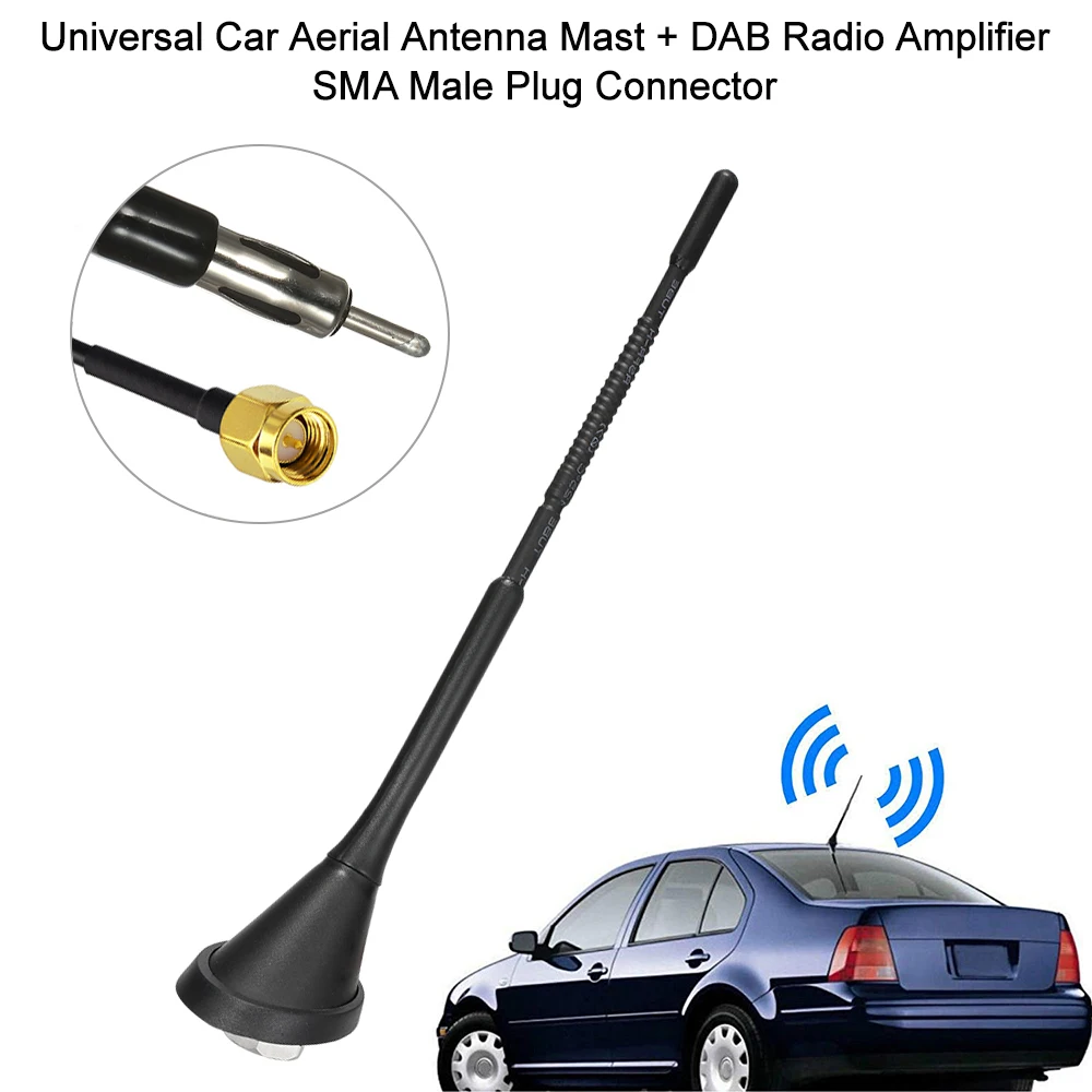 Универсальная автомобильная антенна Mast + DAB радио усилитель фоторазъем|Антенны| |