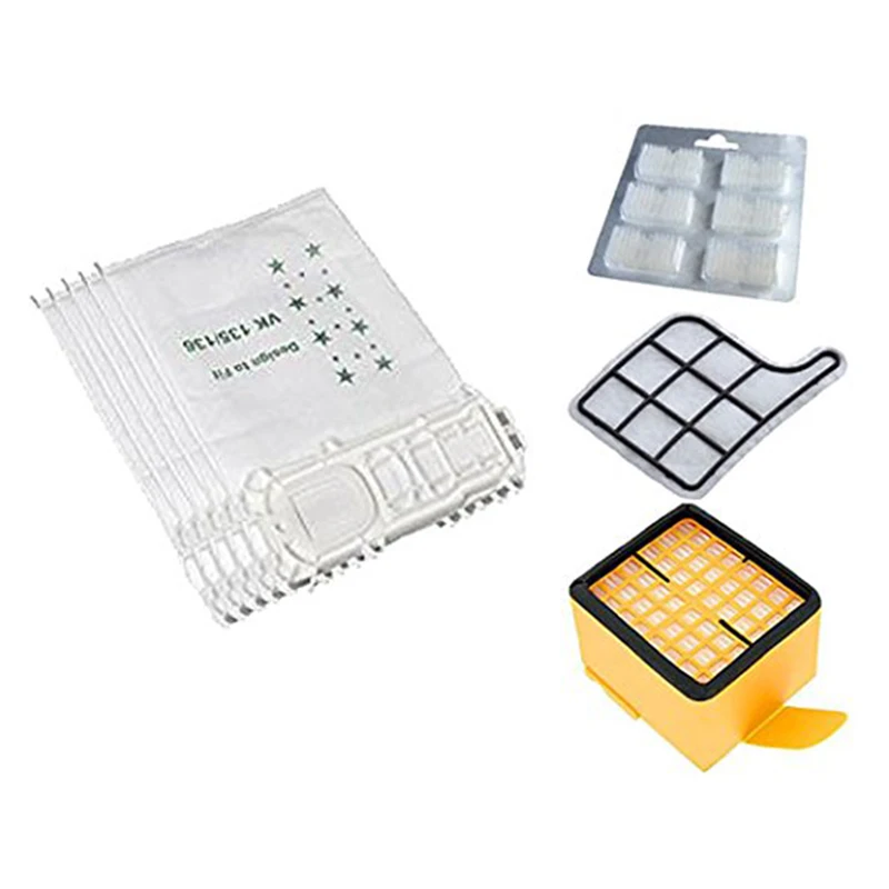 

Top Sale New 5 Vacuum Cleaner Bags 2 Filters 1 Scented Stones Suitable For Vorwerk Vacuum Cleaner Kobold 135 136